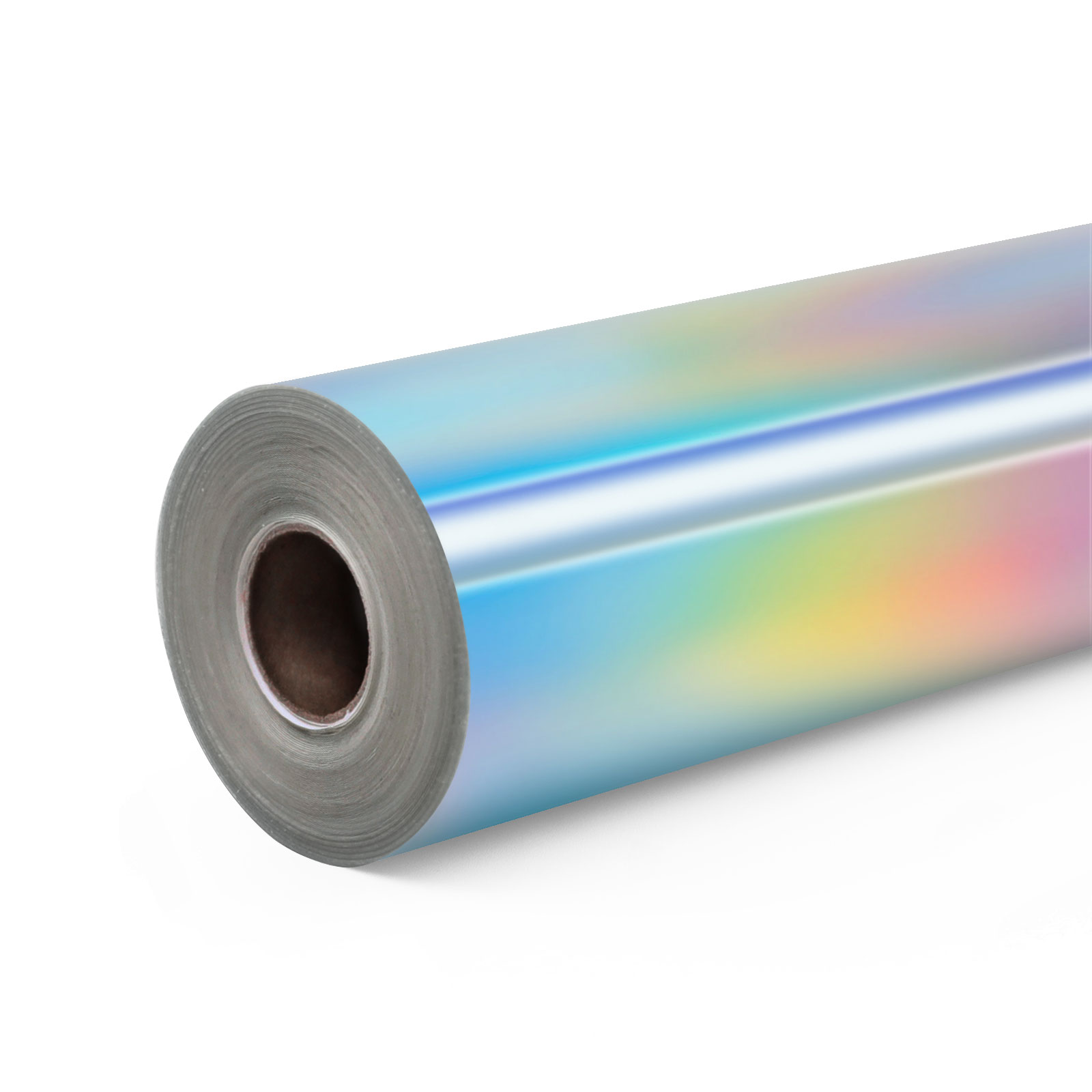 Holographic Iridescent Silver